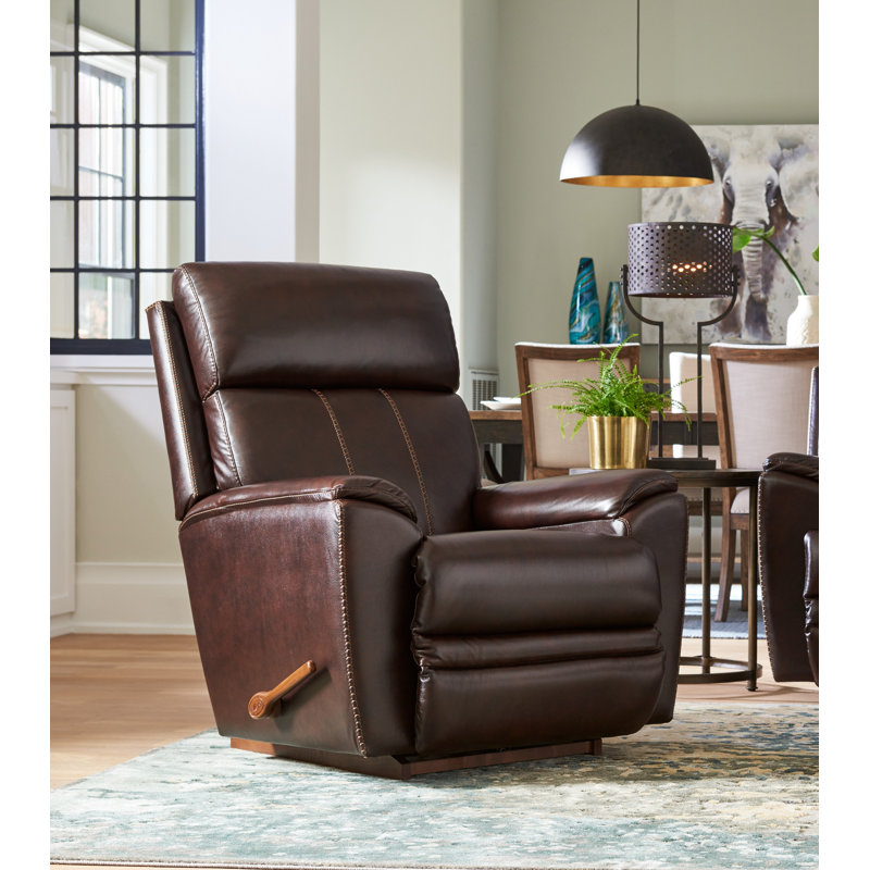 LaZBoy Talladega Leather Match Recliner & Reviews Wayfair